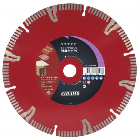 DISQUE DIAMANT ULTRA SPEED D. 230 x 22,23 x H 10