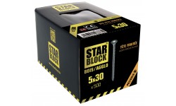 Vis bois et agglomérés - 5x30 - PZ - boite de 500 STARBLOCK