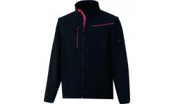 VESTE SOFTSHELL SOCCIA NOIR ROUGE