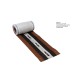 METALROLL 26/32 cm - Closoir souple pour faîtage et arêtier (Rlx de 5 m) BRUN