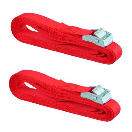 SET DE 2 SANGLES A BOUCLE AUTOSERRANTE 25MM X 5,00M