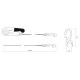 SET DE 2 SANGLES A CLIQUET 25MM X 5.00M CROCHET S
