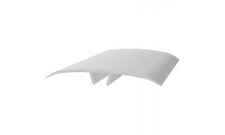 Couvre-joint plat en aluminium