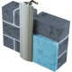 Couvre-joint plat en aluminium