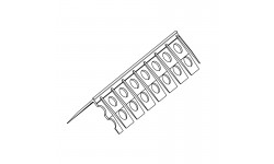 Profilé d'angle perforé cintrable en PVC Perfect