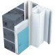 Profilé de protection pour portes et fenêtres en PVC