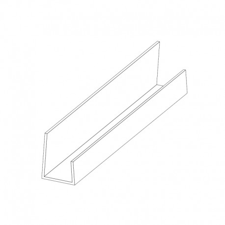 Profilé de protection PVC retour forme L